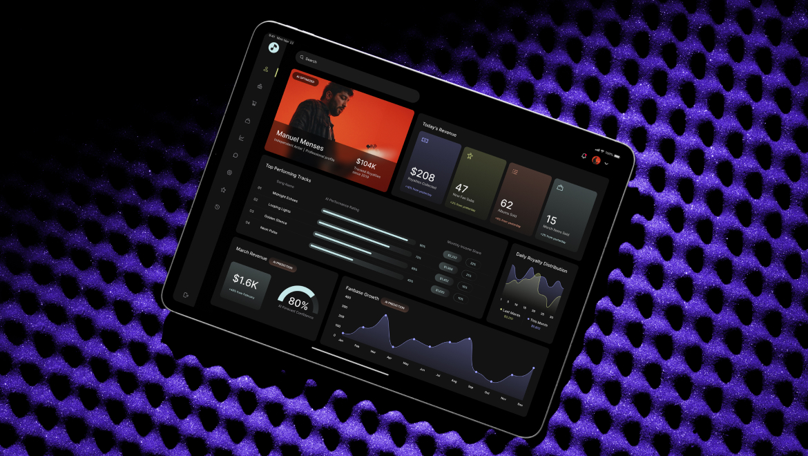 Next-gen financial technology for music platforms