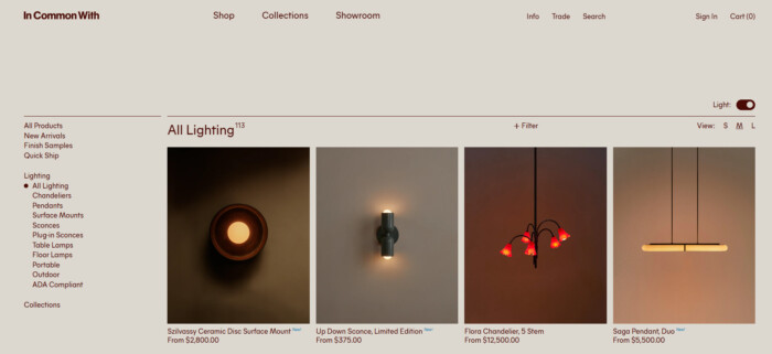 Interactive elements example