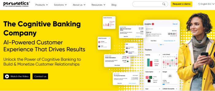 Personetics AI top fintech apps 2025