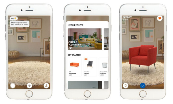 image recognition mobile AR placement Ikea Place