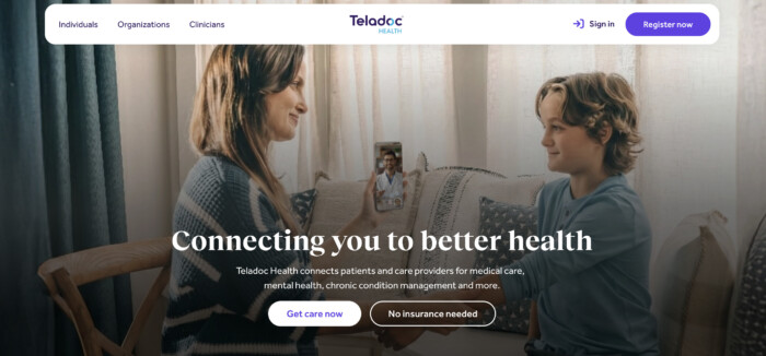 Teladoc healthcare mobile app