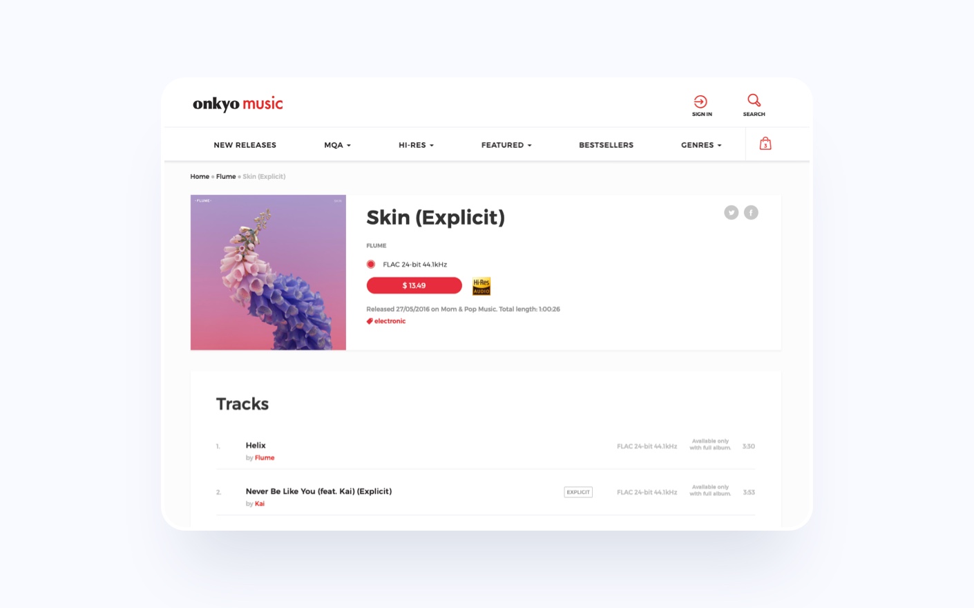 Onkyo Music - our online music store development project