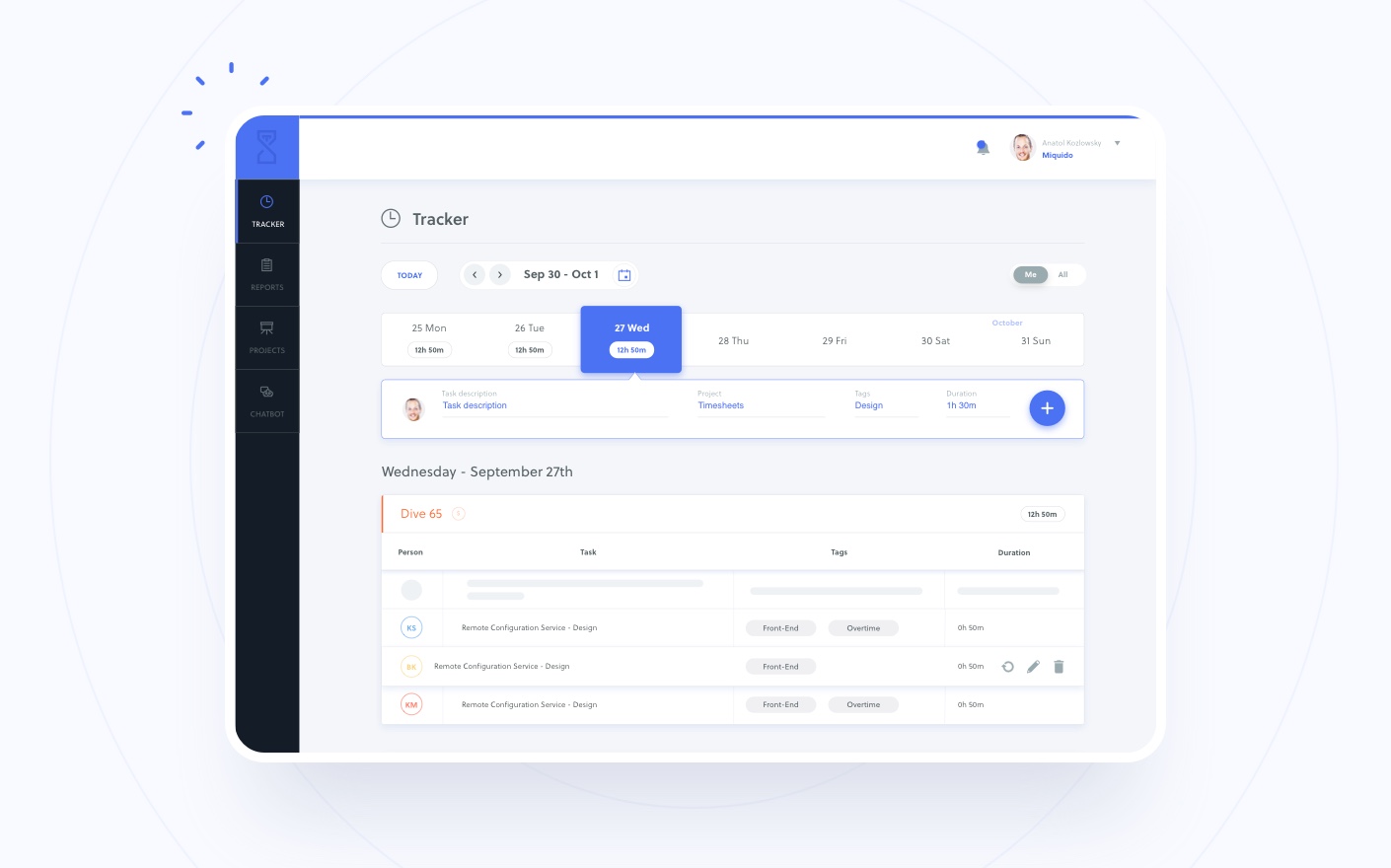 Timesheets - our time tracking web app solution