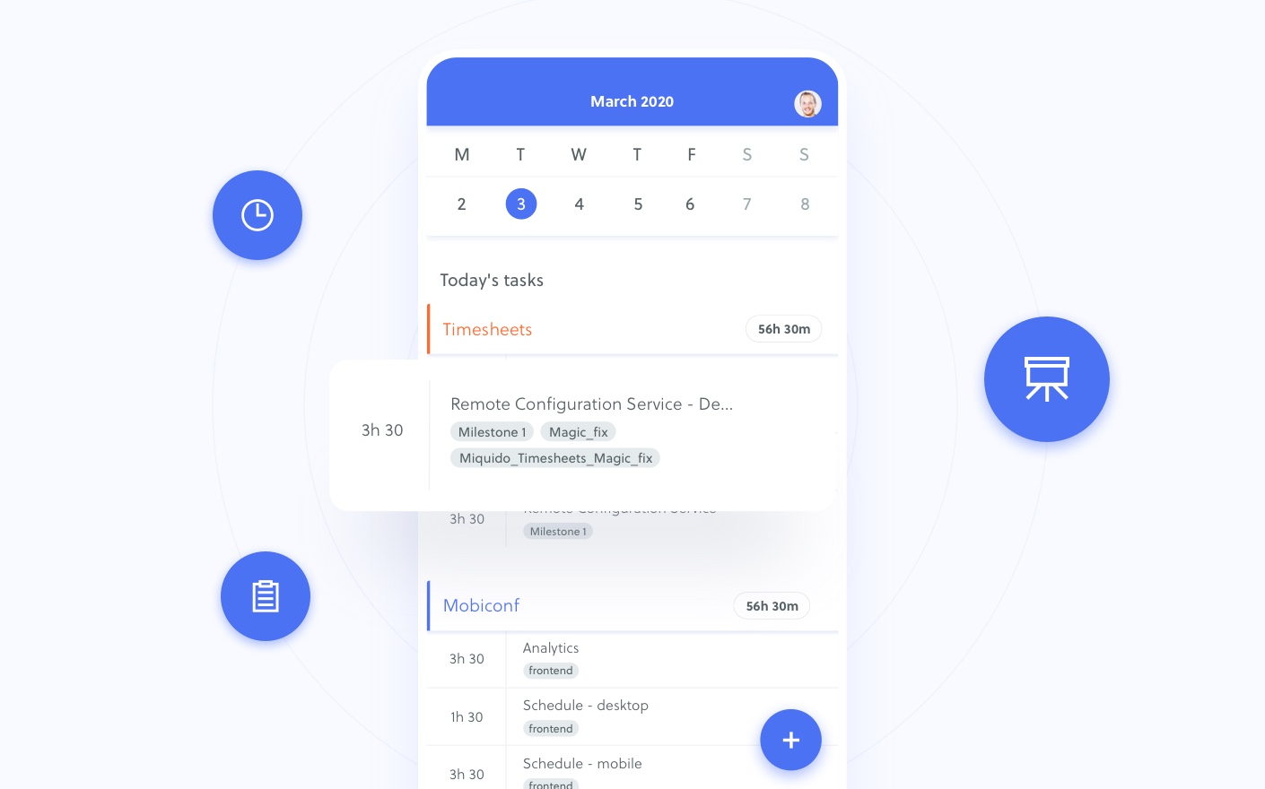 Timesheets - time tracking mobile app solution